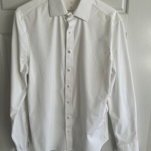 Bluffworks Lenox Dress Shirt - Pure White - M - Slim Fit